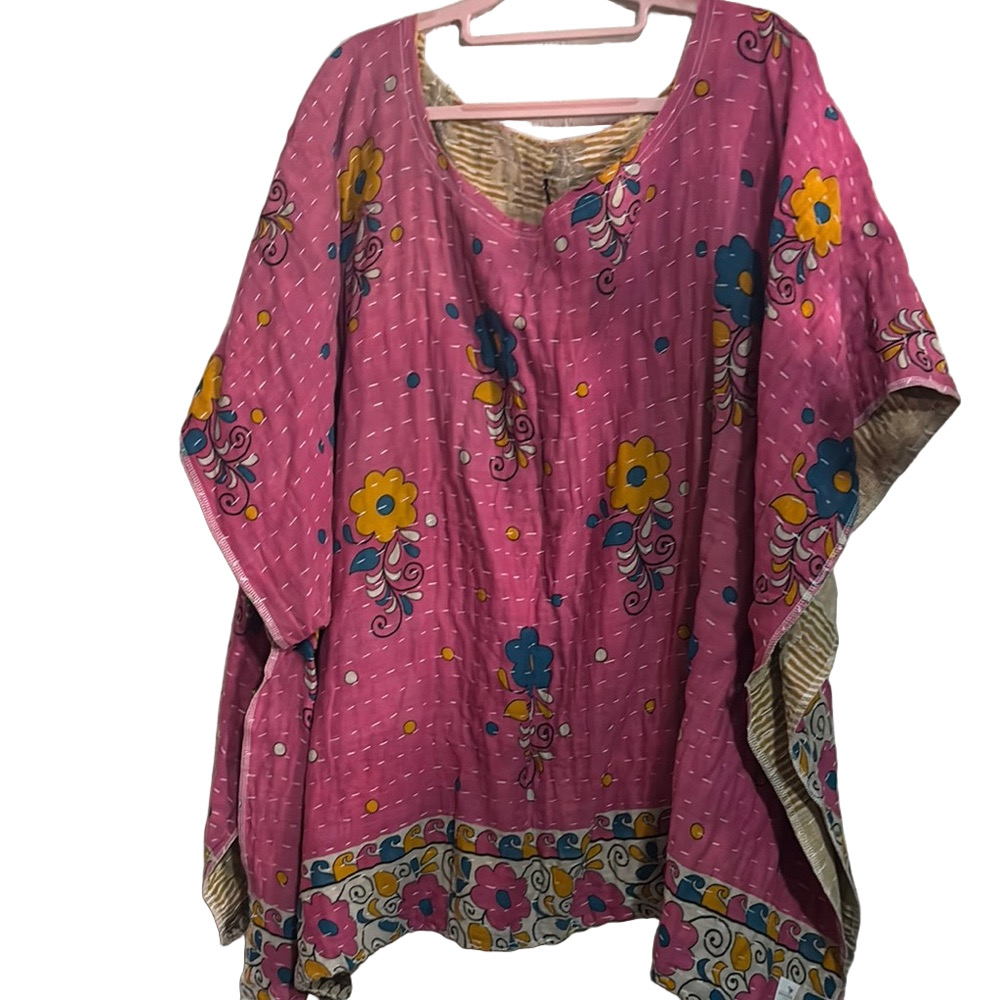 Floral Pink Tunic Top